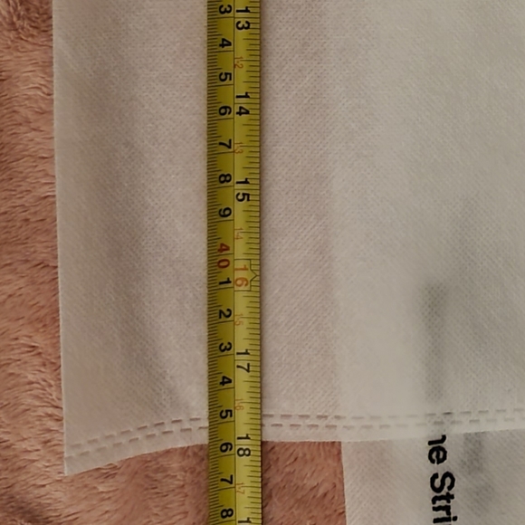 Large size Lot 5 The realreal dustbag white drawstring organizer travel pouch - Picture 6 of 7